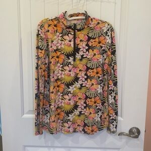 Flowered Pop-over long sleeved Top